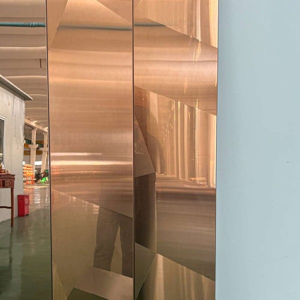 Gold Decorative stainless steel with special surfaces