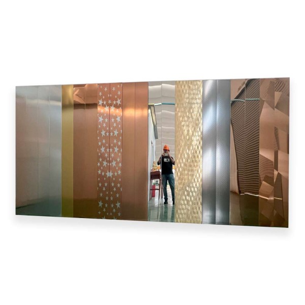 золотой зеркальный лист из нержавеющей стали gold mirror stainless steel sheet