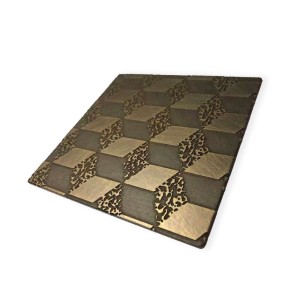 gold etching stainless steel sheet
