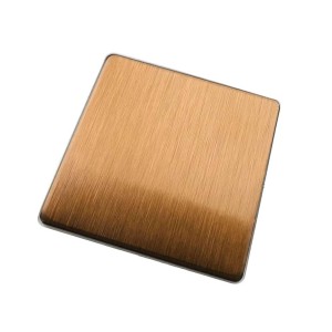 gold etching stainless steel sheet