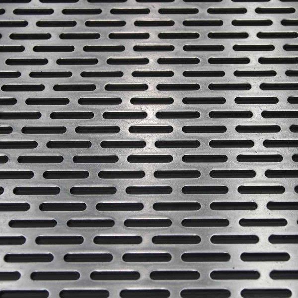 Perforated stainless steel sheet detail