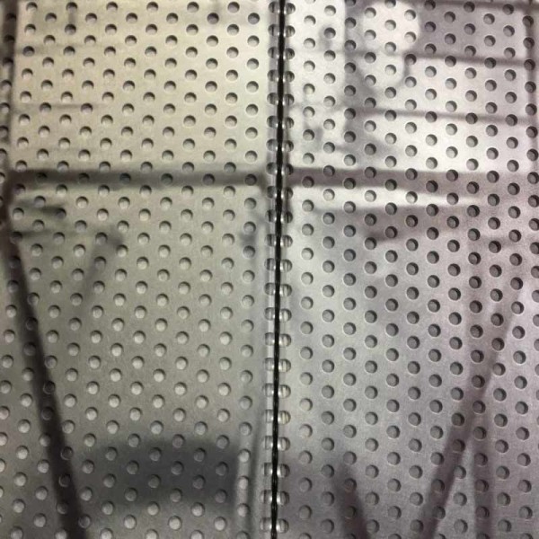 Perforated stainless steel sheet detail