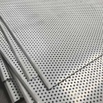 Perforated stainless steel sheet