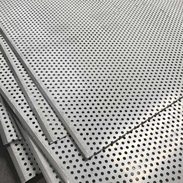 Perforated stainless steel sheet