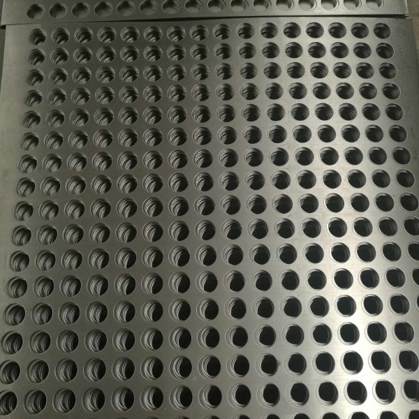 Perforated stainless steel sheet