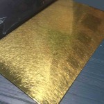 hairline gold colored stainless steel sheet supplier