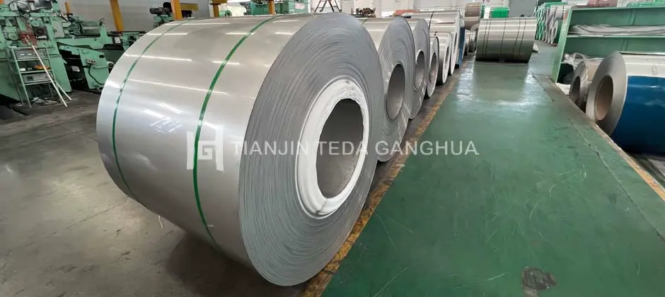 2Bobina con acabado de acero inoxidable B 2B Stainless Steel Finish Coil