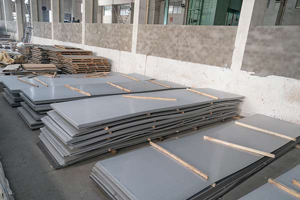 Stainless steel sheets and coils in the warehouse