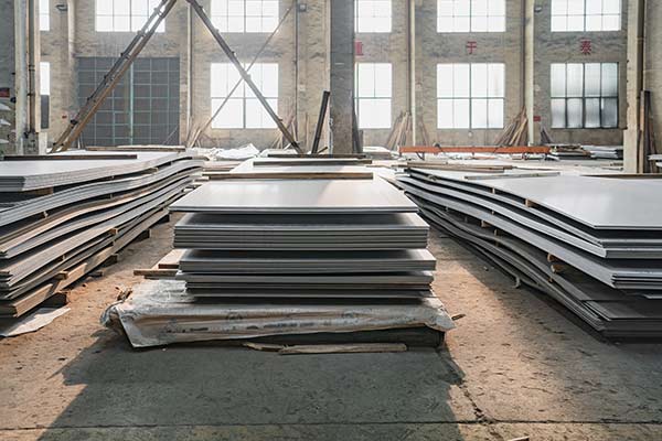 Stainless steel sheets and coils in the warehouse