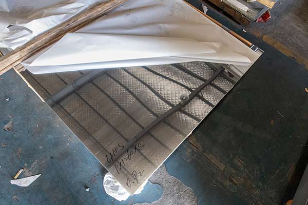 Stainless steel sheets and coils in the warehouse