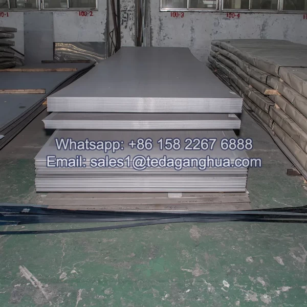placa inoxidable