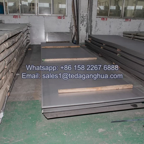 placa inoxidable